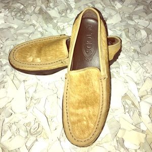 Tod’s pony hair loafers